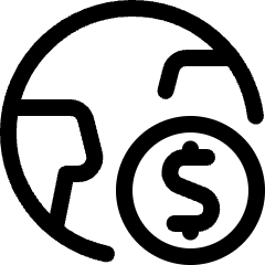 Earth Cash Icon from Ultimate Regular Set