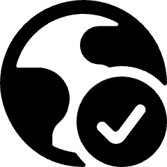 Earth Check Icon from Ultimate Bold Set