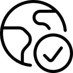 Earth Check Icon from Ultimate Light Set