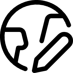 Earth Edit Icon from Ultimate Regular Set