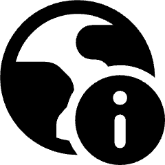 Earth Information Icon from Ultimate Bold Set