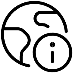 Earth Information Icon from Ultimate Light Set