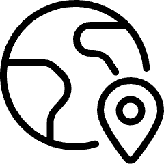 Earth Locate Icon from Ultimate Light Set
