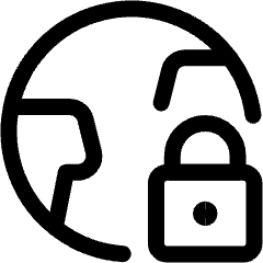 Earth Lock Icon from Ultimate Regular Set