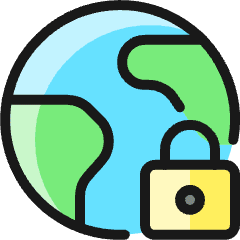 Earth Lock Icon from Ultimate Colors Set