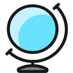 Earth Model 1 Icon from Ultimate Colors Set