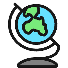 Earth Model 2 Icon from Ultimate Colors Set