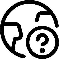 Earth Question Icon from Ultimate Regular Set