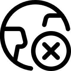 Earth Remove Icon from Ultimate Regular Set