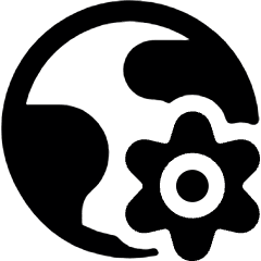 Earth Setting Icon from Ultimate Bold Set