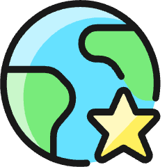 Earth Star Icon from Ultimate Colors Set
