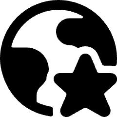 Earth Star Icon from Ultimate Bold Set