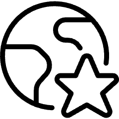 Earth Star Icon from Ultimate Light Set