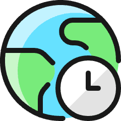 Earth Time Icon from Ultimate Colors Set