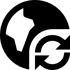 Globe Sync Refresh Icon from Nova Solid Set