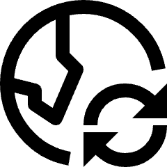 Globe Sync Refresh Icon from Nova Line Set