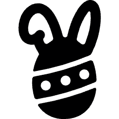Easter Egg Bunny Icon from Ultimate Bold Set