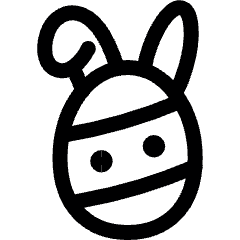 Easter Egg Bunny Icon from Ultimate Regular Set