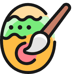 Easter Egg Decoration Icon from Ultimate Colors Set