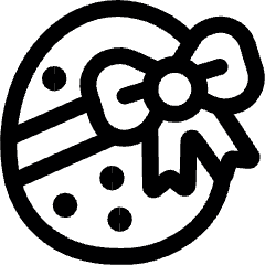 Easter Egg Ribbon Icon from Ultimate Regular Set