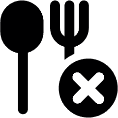 Food Restaurant Order Cancel 2 Icon from Ultimate Bold Set