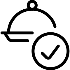 Food Restaurant Order Comnfirm 1 Icon from Ultimate Light Set