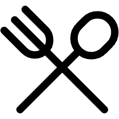 Food Restaurant Symbol Spoon Cross Fork Icon from Ultimate Regular Set