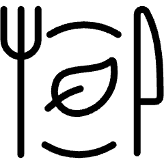 Food Restaurant Vegetarian Vegan Dish Icon from Ultimate Light Set