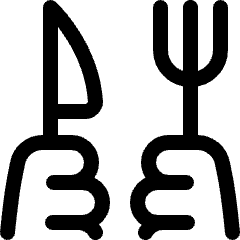 Fork And Khife 1 Icon from Ultimate Regular Set