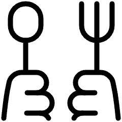 Fork And Spoon 1 Icon from Ultimate Light Set