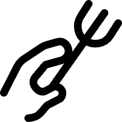 Fork Icon from Ultimate Regular Set