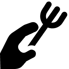 Fork Icon from Ultimate Bold Set