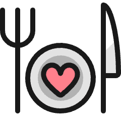 Restaurant Dishes Icon from Ultimate Colors Set