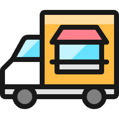 Restaurant Food Truck Icon from Ultimate Colors Set