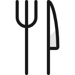 Restaurant Fork Knife Icon from Ultimate Colors Set