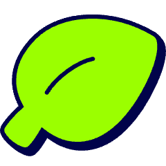 Nature Leaf Icon from Stickies Duo Set