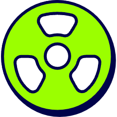 Nuclear 1 Icon from Stickies Duo Set