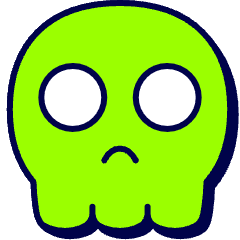 Skull Icon from Stickies Duo Set