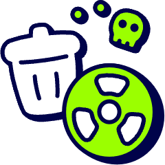 Toxic Trash Icon from Stickies Duo Set