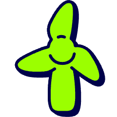 Windmill Icon from Stickies Duo Set