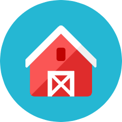 Barn Icon from Kameleon Colors Set
