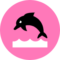 Dolphin Icon from Kameleon Pop Set