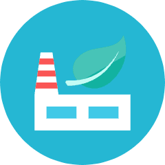 Eco Factory Icon from Kameleon Colors Set