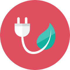 Eco Plug Icon from Kameleon Colors Set