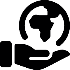 Ecology Globe Hand Icon from Ultimate Bold Set