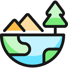 Ecology Globe Nature Icon from Ultimate Colors Set
