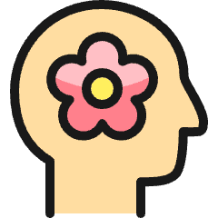 Ecology Human Mind Flower Icon from Ultimate Colors Set