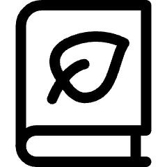 Ecology Leaf Book Icon from Ultimate Regular Set