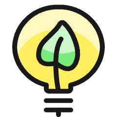 Ecology Leaf Bulb Icon from Ultimate Colors Set