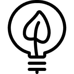 Ecology Leaf Bulb Icon from Ultimate Light Set
